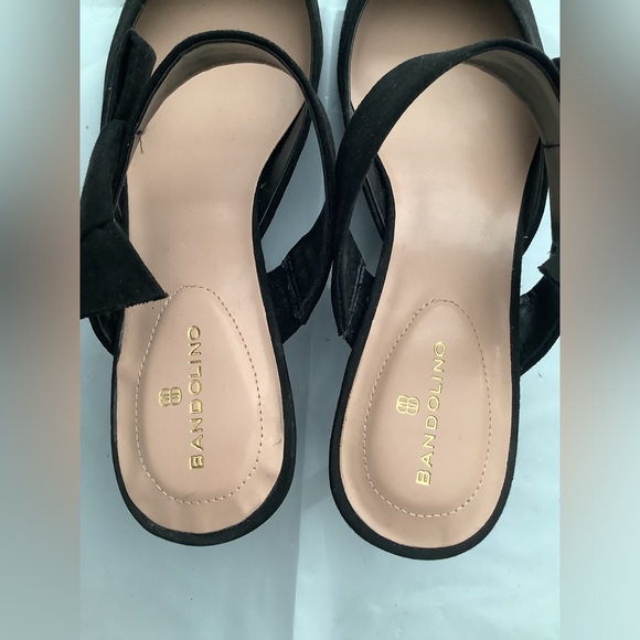 BANDOLINO BLACK Velvet pumps shoes. - Picture 9 of 12